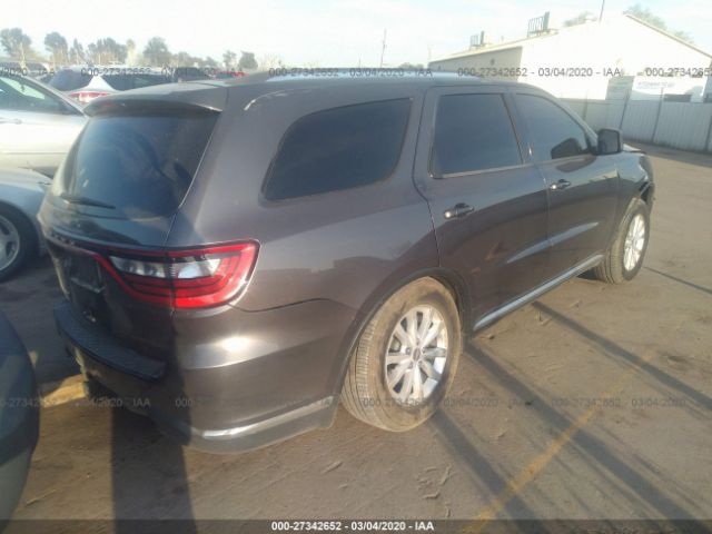 1C4RDHAG3FC689402 - 2015 DODGE DURANGO SXT Gray photo 4