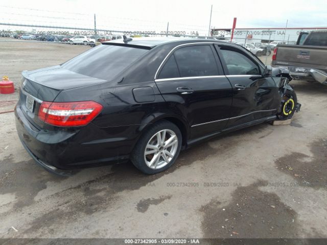 WDDHF9BB9CA524501 - 2012 MERCEDES-BENZ E 550 4MATIC Black photo 4