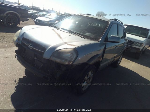 KM8JN72D95U126397 - 2005 HYUNDAI TUCSON GLS/LX Blue photo 2