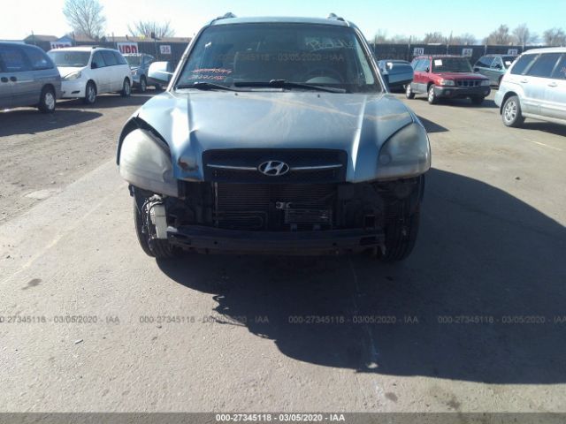 KM8JN72D95U126397 - 2005 HYUNDAI TUCSON GLS/LX Blue photo 6