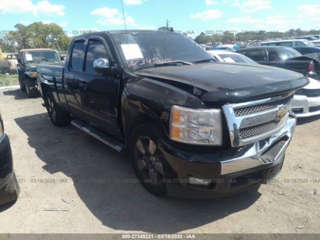 1GCRKSE33BZ109745 - 2011 CHEVROLET SILVERADO K1500 LT Black photo 1