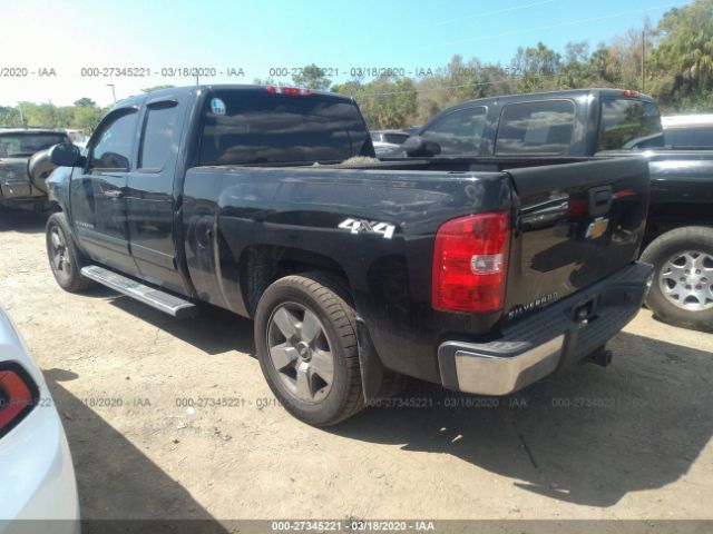 1GCRKSE33BZ109745 - 2011 CHEVROLET SILVERADO K1500 LT Black photo 3