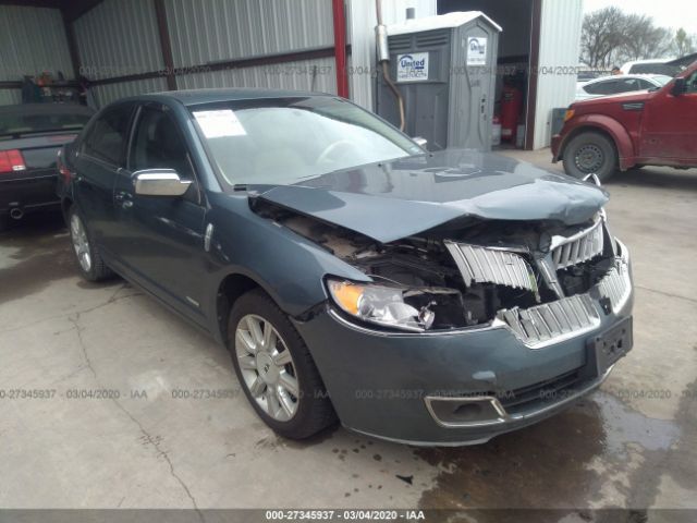 3LNDL2L34BR771604 - 2011 LINCOLN MKZ HYBRID Blue photo 1