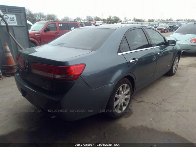 3LNDL2L34BR771604 - 2011 LINCOLN MKZ HYBRID Blue photo 4