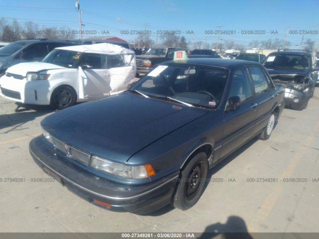 JA3CR46V0MZ016907 - 1991 MITSUBISHI GALANT  Blue photo 2