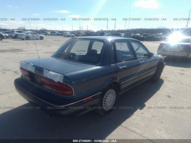 JA3CR46V0MZ016907 - 1991 MITSUBISHI GALANT  Blue photo 4