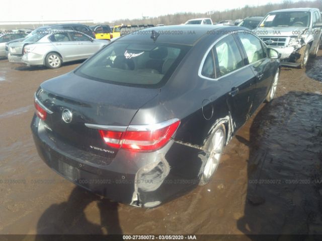 1G4PS5SK6C4202161 - 2012 BUICK VERANO  Silver photo 4