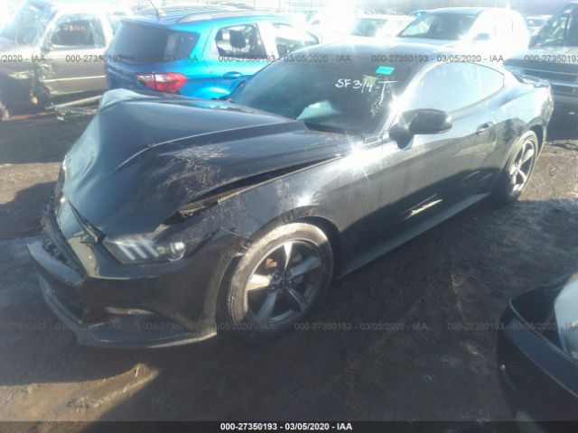 1FA6P8AM2F5368414 - 2015 FORD MUSTANG  Black photo 2