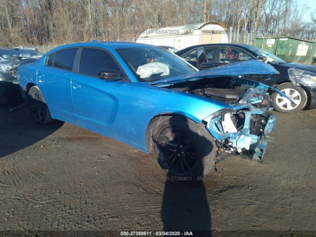 2C3CDXHG4GH188219 - 2016 DODGE CHARGER SXT Blue photo 1