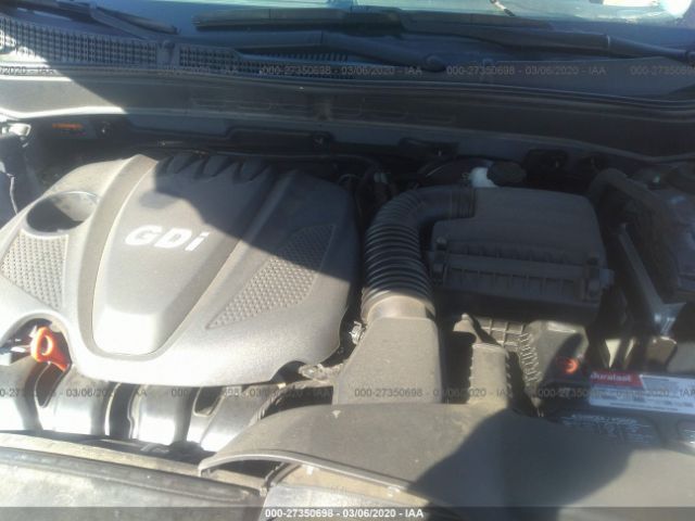 5NPEB4AC8EH934823 - 2014 HYUNDAI SONATA GLS Gray photo 10