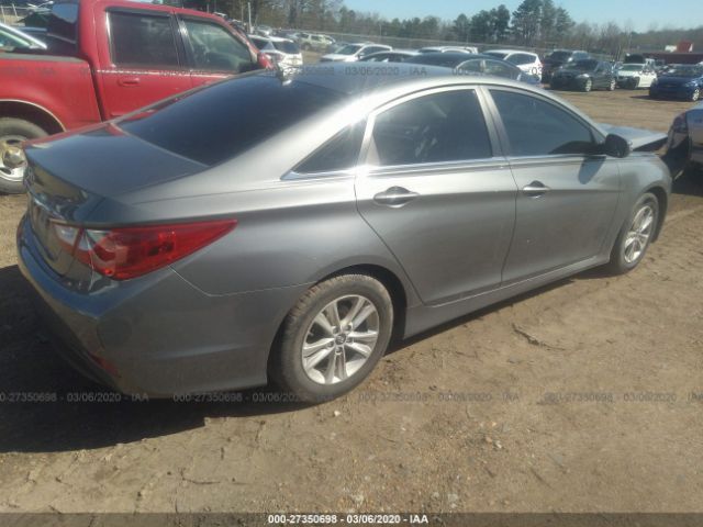 5NPEB4AC8EH934823 - 2014 HYUNDAI SONATA GLS Gray photo 4