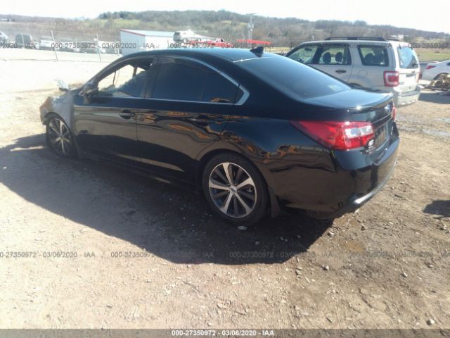 4S3BNEN63K3036044 - 2019 SUBARU LEGACY 3.6R LIMITED Black photo 3