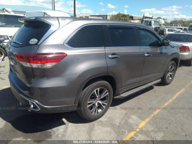 5TDZZRFH7HS211882 - 2017 TOYOTA HIGHLANDER LE/LE PLUS რუხი ფოტო 4
