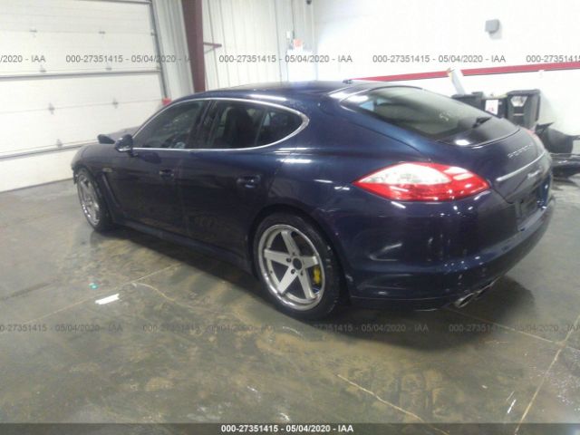 WP0AB2A73AL064944 - 2010 PORSCHE PANAMERA S/4 Blue photo 3