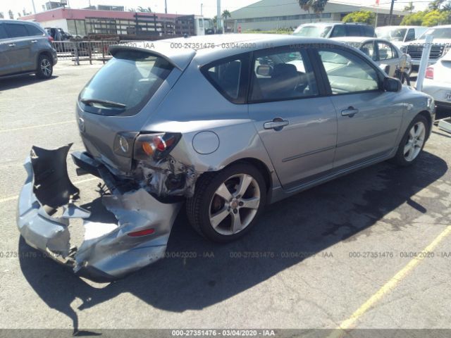 JM1BK143541127257 - 2004 MAZDA 3 HATCHBACK Gray photo 4