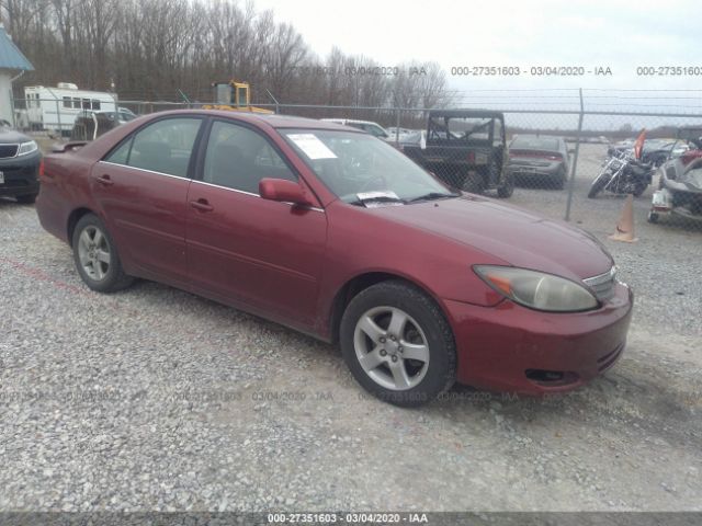 4T1BF32K23U036725 - 2003 TOYOTA CAMRY LE/XLE/SE Burgundy photo 1