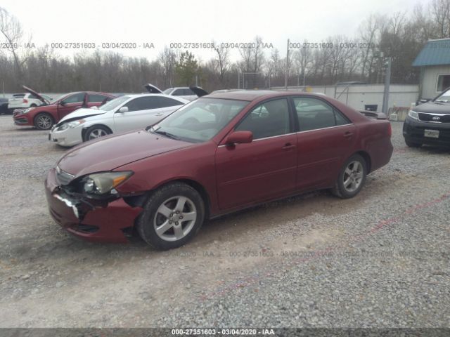 4T1BF32K23U036725 - 2003 TOYOTA CAMRY LE/XLE/SE Burgundy photo 2