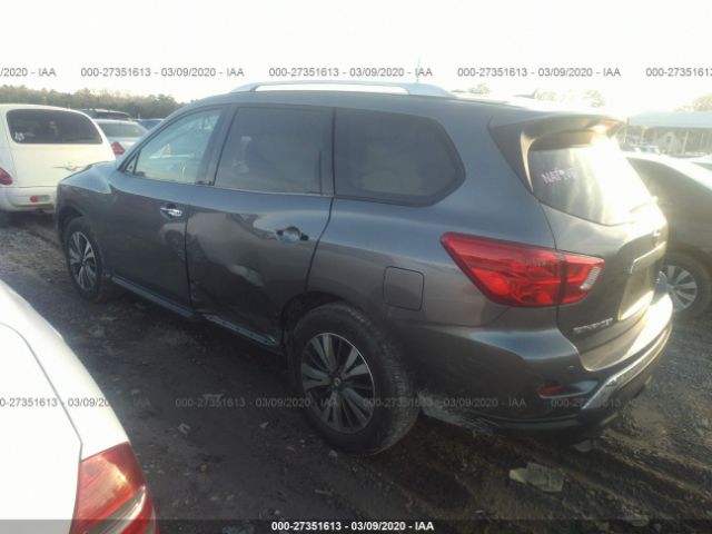 5N1DR2MM5HC689121 - 2017 NISSAN PATHFINDER S/SV/SL/PLATINUM Gray photo 3