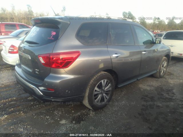 5N1DR2MM5HC689121 - 2017 NISSAN PATHFINDER S/SV/SL/PLATINUM Gray photo 4