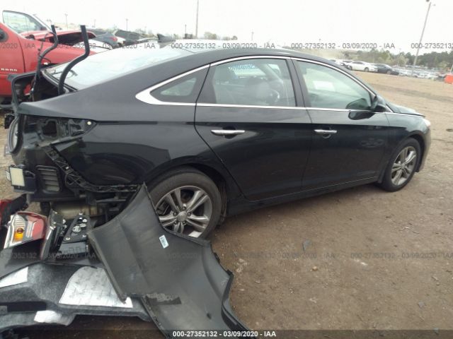 5NPE34AFXJH637425 - 2018 HYUNDAI SONATA SPORT/LIMITED Black photo 4