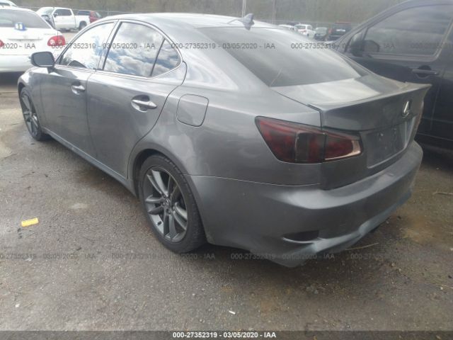 JTHBF5C24C5165377 - 2012 LEXUS IS 250 Gray photo 3