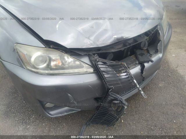 JTHBF5C24C5165377 - 2012 LEXUS IS 250 Gray photo 6