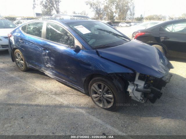 5NPD84LF4JH294637 - 2018 HYUNDAI ELANTRA SEL/VALUE/LIMITED Blue photo 1