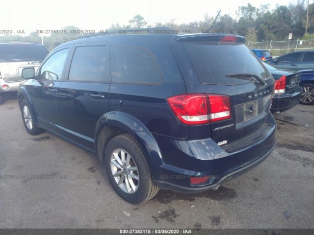 3C4PDCBGXHT515858 - 2017 DODGE JOURNEY SXT Dark Blue photo 3