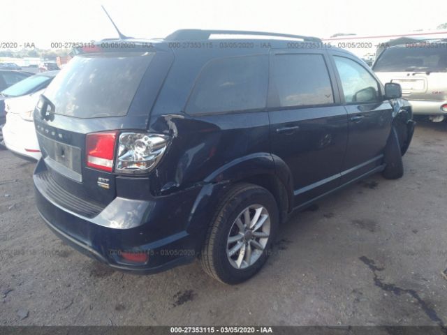 3C4PDCBGXHT515858 - 2017 DODGE JOURNEY SXT Dark Blue photo 4