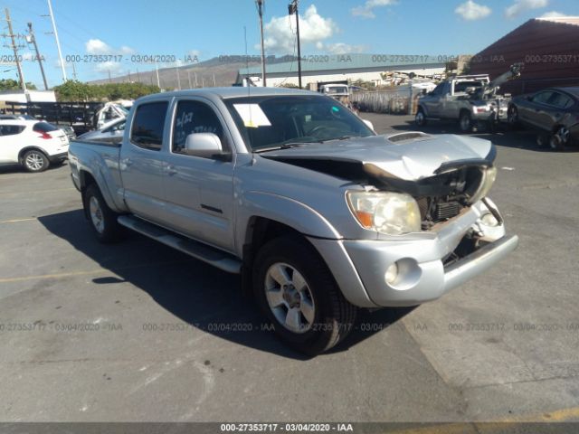 5TEKU72N58Z487061 - 2008 TOYOTA TACOMA DBL CAB PRERUNNER LNG BED Silver photo 1