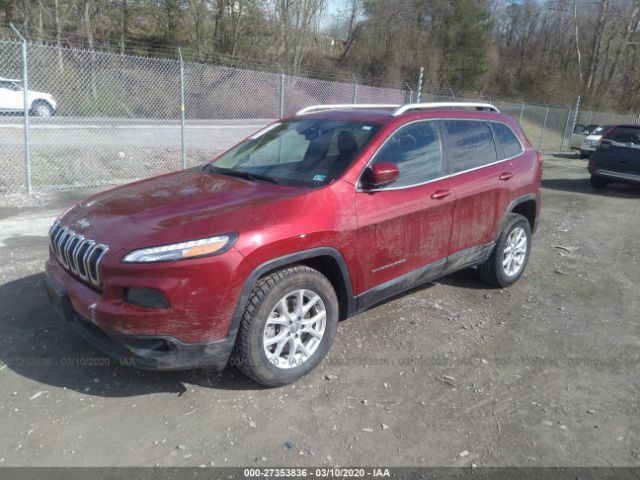 1C4PJMCS7EW272694 - 2014 JEEP CHEROKEE LATITUDE Maroon photo 2