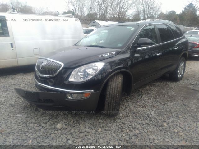 5GAEV23D09J212102 - 2009 BUICK ENCLAVE CXL Black photo 2