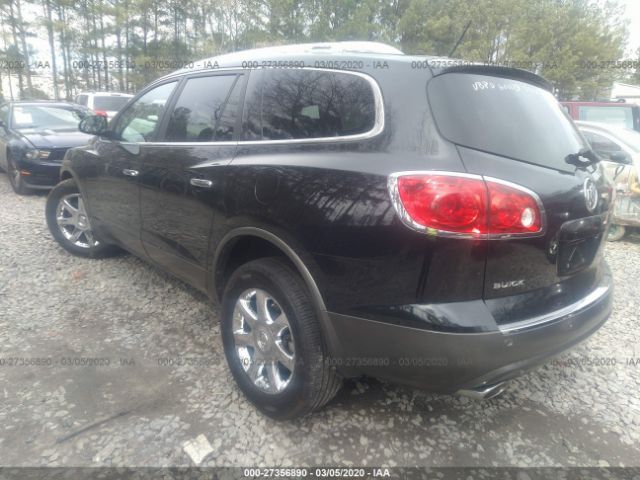 5GAEV23D09J212102 - 2009 BUICK ENCLAVE CXL Black photo 3