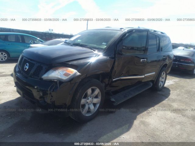 5N1BA0NDXDN602586 - 2013 NISSAN ARMADA SV/SL/PLATINUM Black photo 2