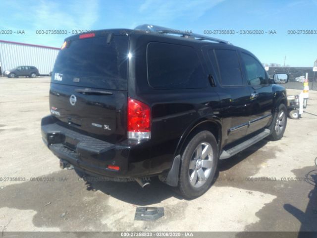 5N1BA0NDXDN602586 - 2013 NISSAN ARMADA SV/SL/PLATINUM Black photo 4