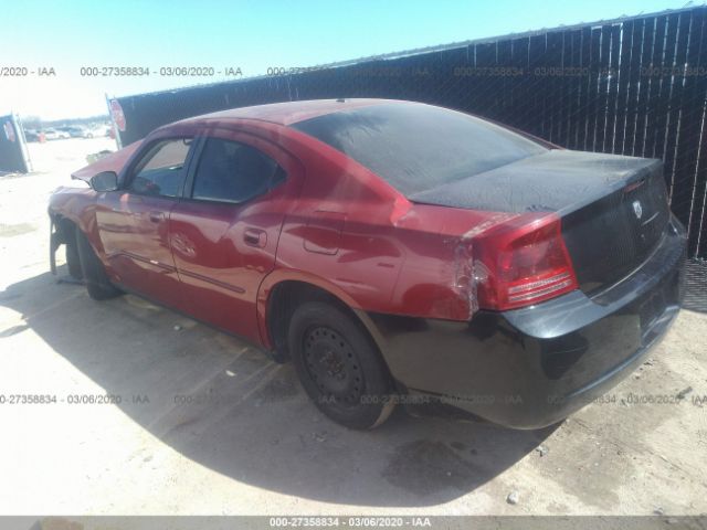 2B3KA43GX7H863675 - 2007 DODGE CHARGER SE/SXT Maroon photo 3