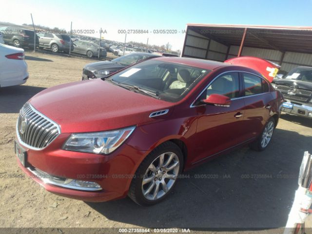 1G4GE5G3XEF136889 - 2014 BUICK LACROSSE PREMIUM Red photo 2