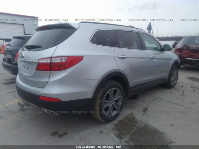 KM8SM4HF2GU146833 - 2016 HYUNDAI SANTA FE SE Gray photo 4