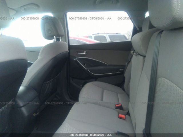 KM8SM4HF2GU146833 - 2016 HYUNDAI SANTA FE SE Gray photo 8