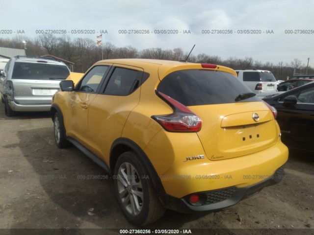 JN8AF5MV3GT657099 - 2016 NISSAN JUKE S/SV/SL/NISMO Yellow photo 3