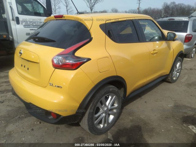 JN8AF5MV3GT657099 - 2016 NISSAN JUKE S/SV/SL/NISMO Yellow photo 4