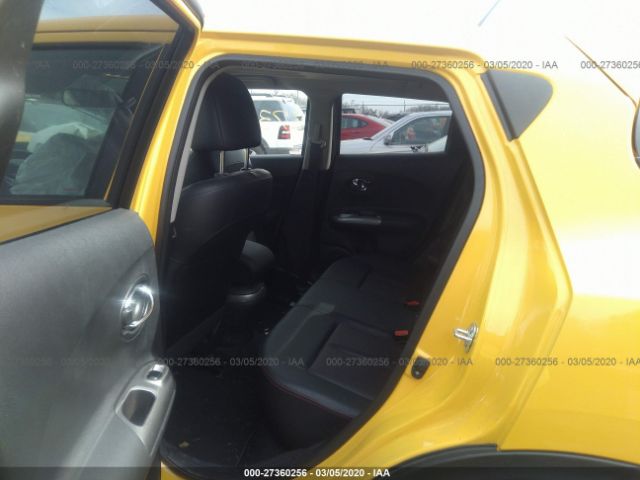 JN8AF5MV3GT657099 - 2016 NISSAN JUKE S/SV/SL/NISMO Yellow photo 8