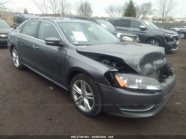 1VWBS7A30EC049965 - 2014 VOLKSWAGEN PASSAT SE Gray photo 1