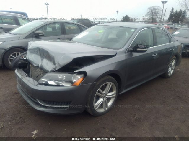 1VWBS7A30EC049965 - 2014 VOLKSWAGEN PASSAT SE Gray photo 2