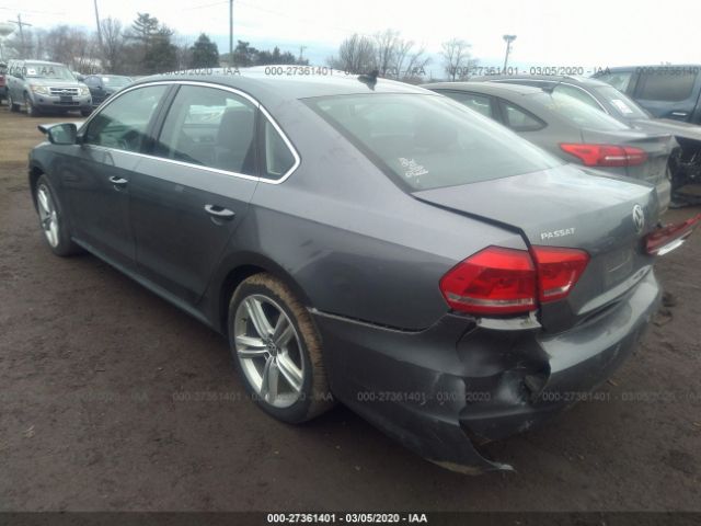 1VWBS7A30EC049965 - 2014 VOLKSWAGEN PASSAT SE Gray photo 3