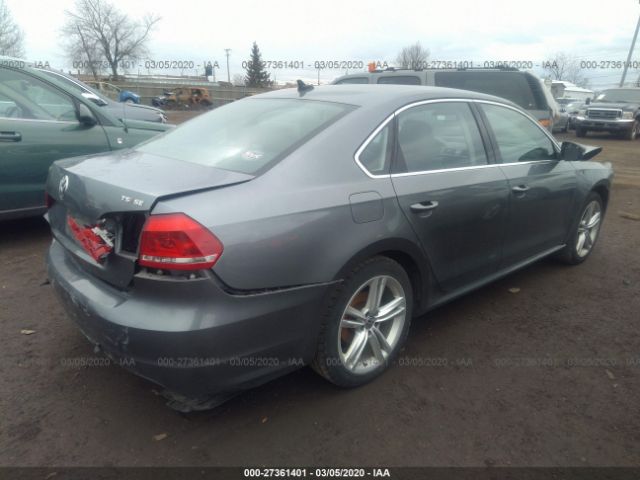 1VWBS7A30EC049965 - 2014 VOLKSWAGEN PASSAT SE Gray photo 4