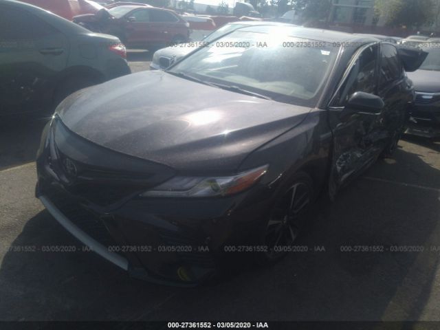 4T1B61HK3JU512411 - 2018 TOYOTA CAMRY XSE Black photo 2