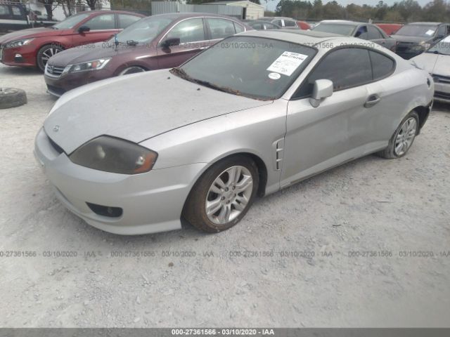 KMHHN65F66U208076 - 2006 HYUNDAI TIBURON GT/SE/GT LIMITED Silver photo 2