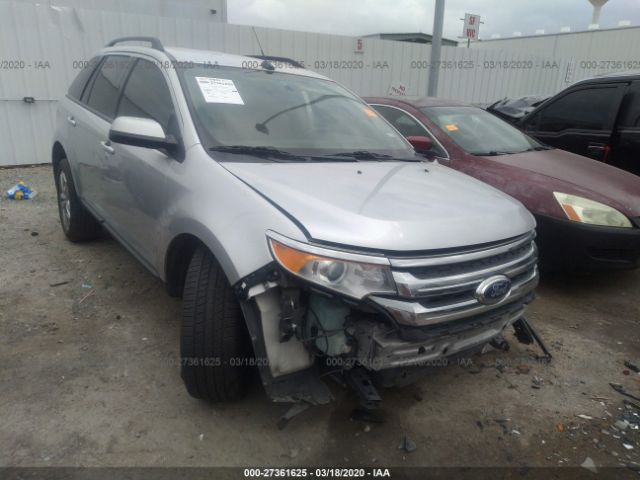 2FMDK3JCXEBB63651 - 2014 FORD EDGE SEL Silver photo 1