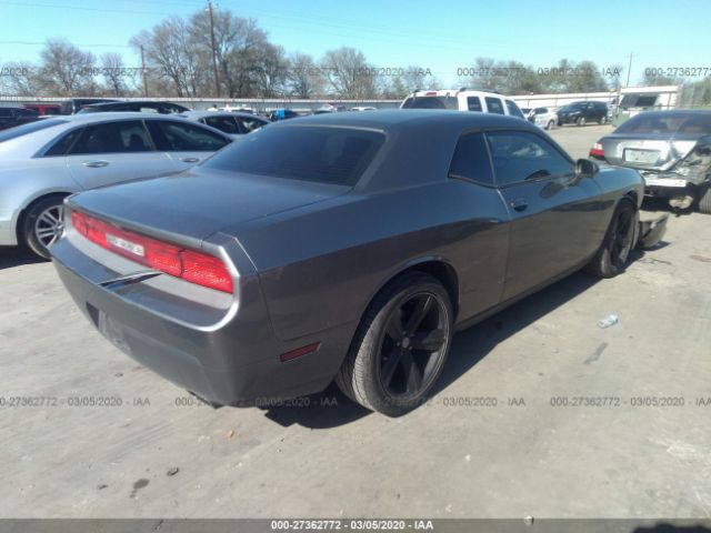 2C3CDYAG3CH127521 - 2012 DODGE CHALLENGER SXT Silver photo 4